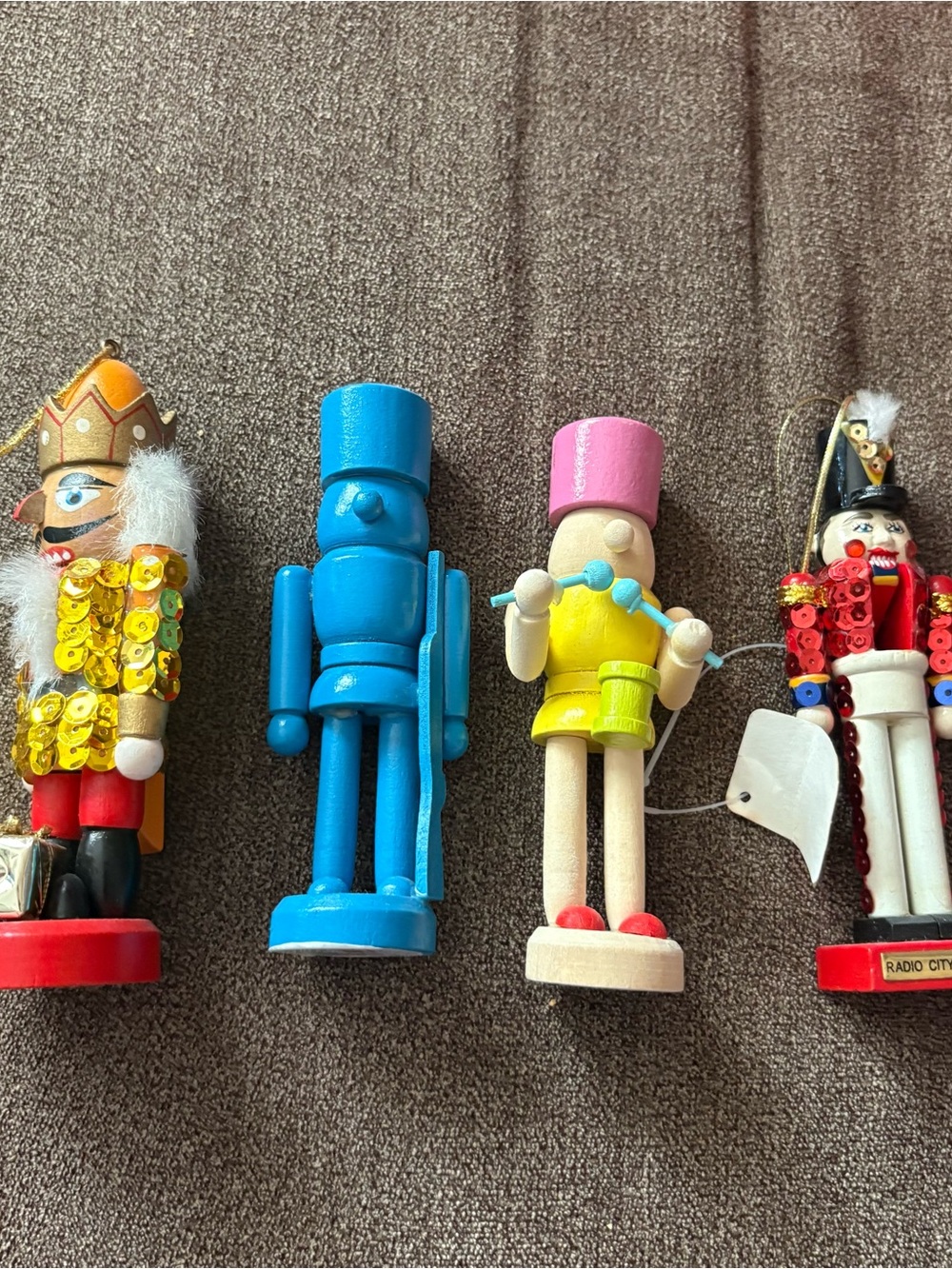 Vintage Mini Nutcracker Set Ornaments Radio City Music Hall Christmas Holiday